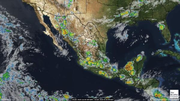 Belize Wetter Wolke Karte 