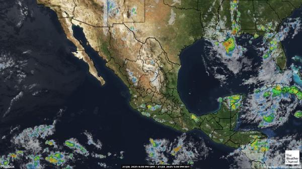 Belize Chmura pogoda mapa 