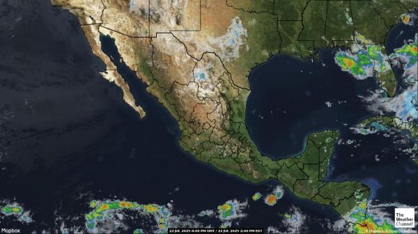 Belize Mapa ng mapa ng lagay ng panahon 
