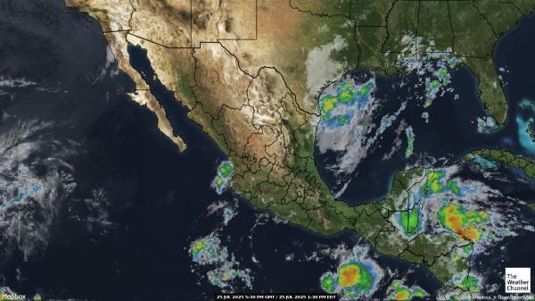 Belize Chmura pogoda mapa 