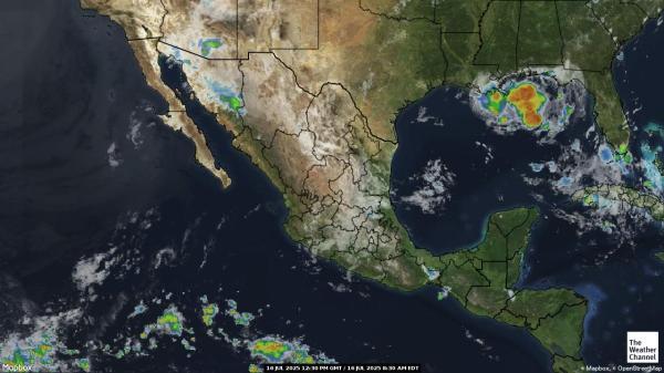 Belice Mapa del tiempo pronóstico nube 