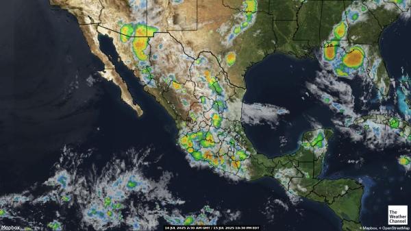 Belize Peta Cuaca awan 