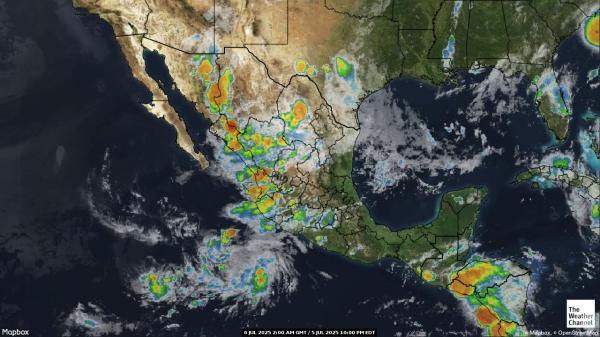 Belize Vejret sky kort 