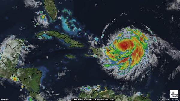 Bermuda Wetter Wolke Karte 