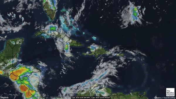 Bermuda Vejret sky kort 