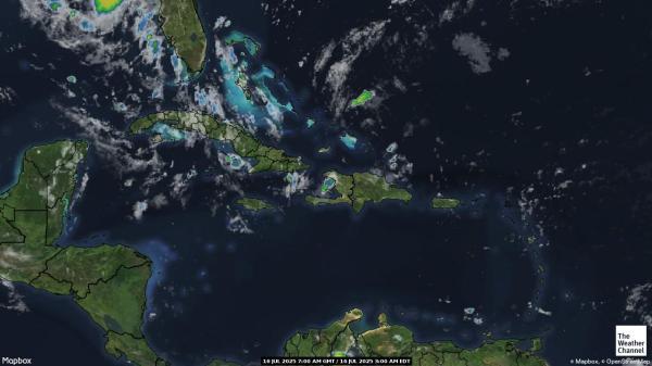 Bermuda Wetter Wolke Karte 