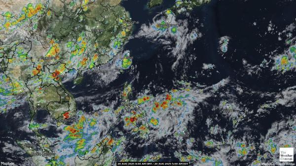 ブータン 天気クラウドマップ 