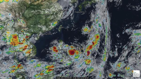 Bhoutan Météo nuage carte 