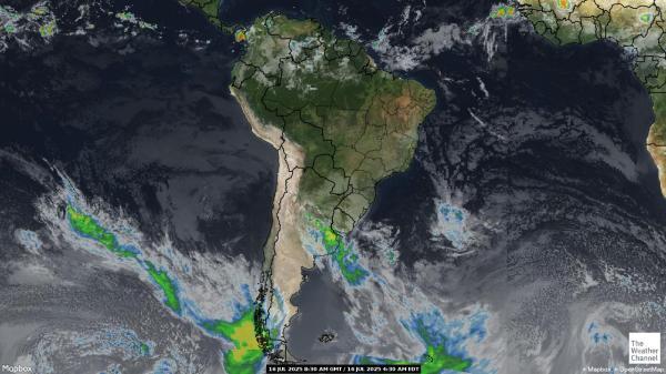 Bolivia Weather Cloud Map 