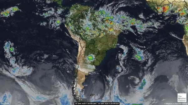 Bolivia Hartă starea vremii nor 