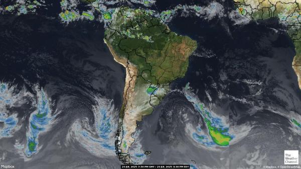 Bolivia Meteo nuvola mappa 
