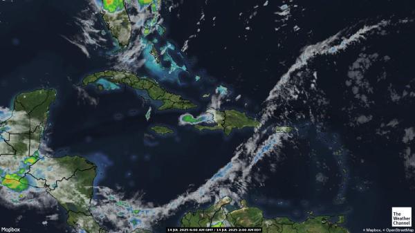 Bonaire, Saint Eustatius and Saba Weather Cloud Map 