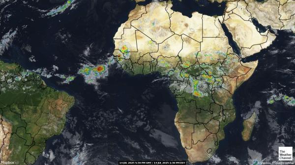 Botswana Météo nuage carte 