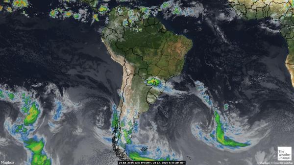 Brazil Weather Cloud Map 