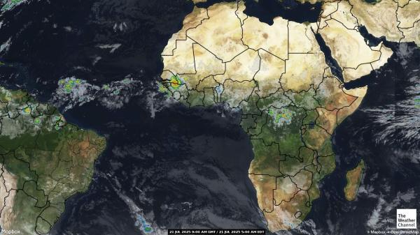 Burkina Faso Weather Cloud Map 