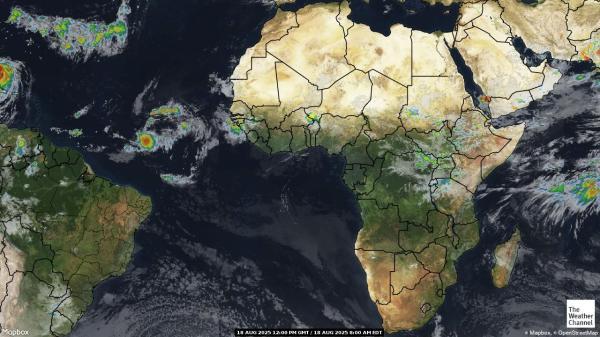 Burkina Faso Weather Cloud Map 