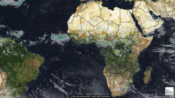 Burkina Faso Wetter Wolke Karte 