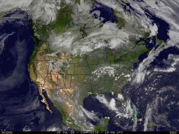 Canada Meteo nuvola mappa 