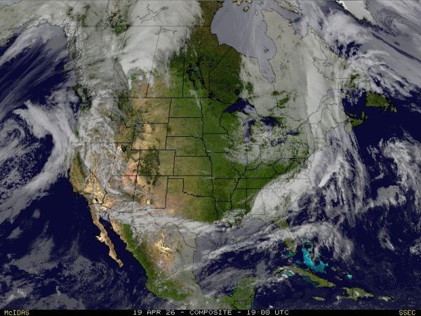 Kanada Ilm pilv kaart 