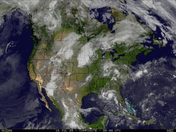 Canada Weather Cloud Map 