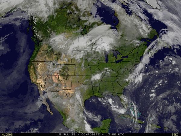 Canada Weather Cloud Map 
