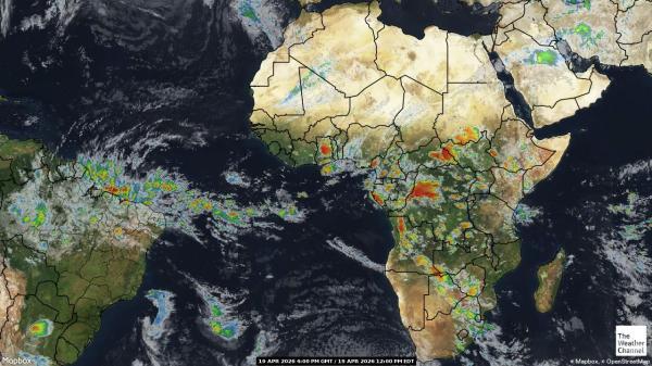 Cape Verde Ilm pilv kaart 