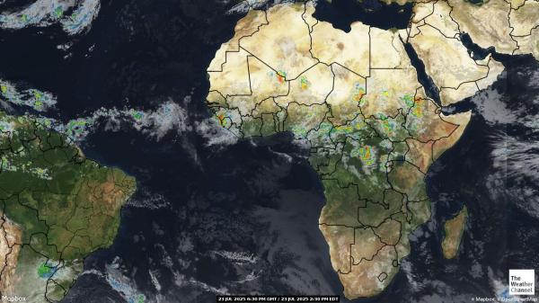 Cape Verde Meteo nuvola mappa 