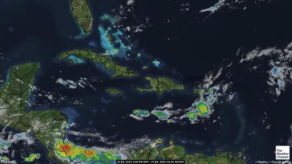 Caribe Mapa del tiempo pronóstico nube 