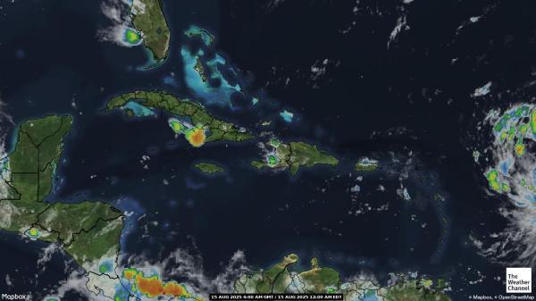 Caribbean Vær sky kart 