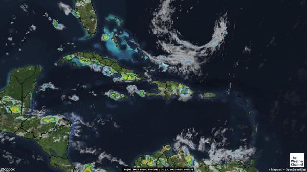 Cayman Inseln Wetter Wolke Karte 