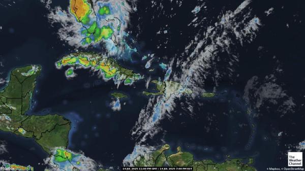 Cayman Inseln Wetter Wolke Karte 