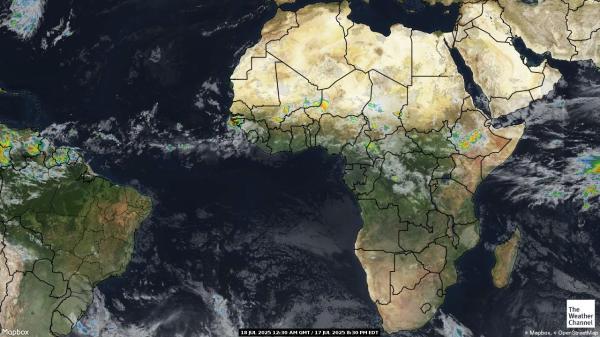 Zentralafrikanische Republik Wetter Wolke Karte 