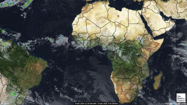 Zentralafrikanische Republik Wetter Wolke Karte 