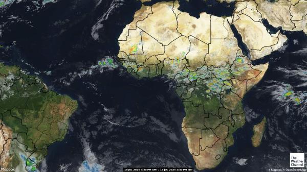 República Centroafricana Mapa del tiempo pronóstico nube 