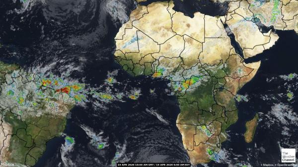 Cộng hòa trung phi Bản đồ thời tiết đám mây 