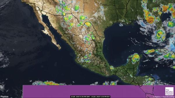 Mittelamerika Wetter Wolke Karte 