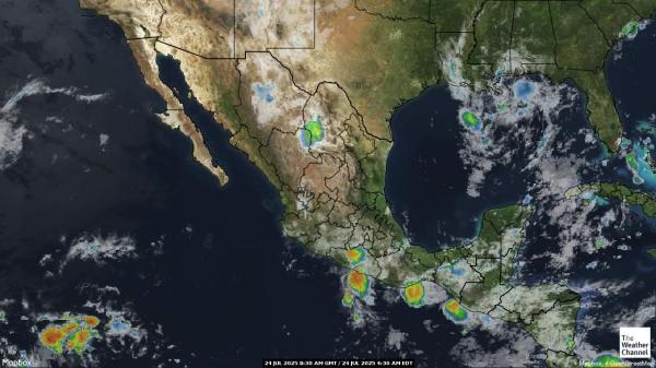 Centralamerica Väder moln karta 