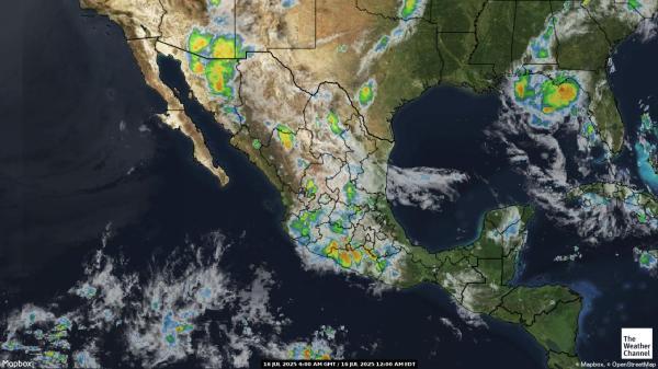America Centrale Meteo nuvola mappa 