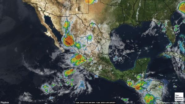 Central America Weather Cloud Map 