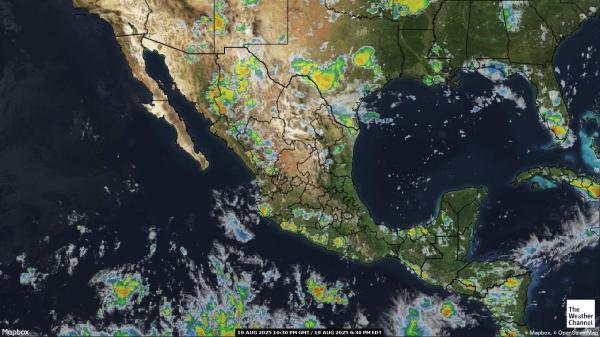 Amérique centrale Météo nuage carte 