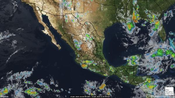 Centralamerica Väder moln karta 