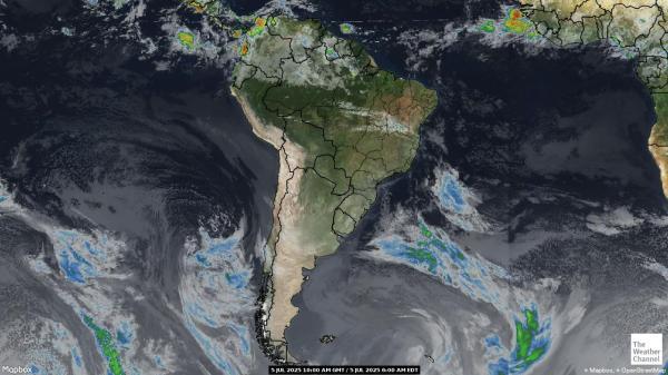 Chile Weather Cloud Map 
