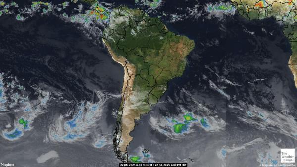 Chile Mapa del tiempo pronóstico nube 