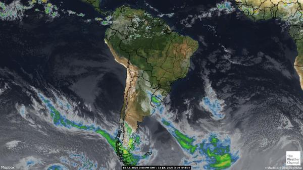 Chile Weather Cloud Map 