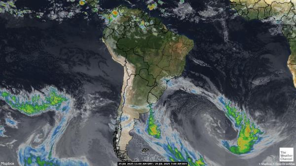 Chile Chmura pogoda mapa 