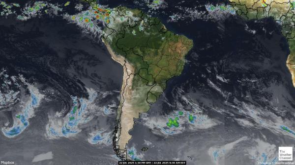 Chile Weather Cloud Map 