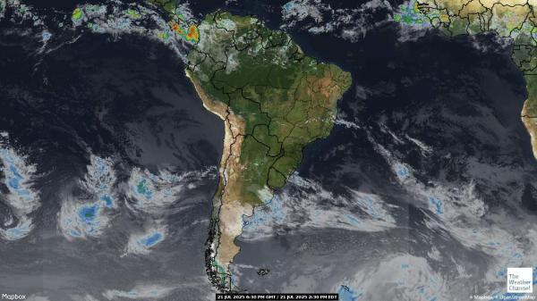 Chile Wetter Wolke Karte 