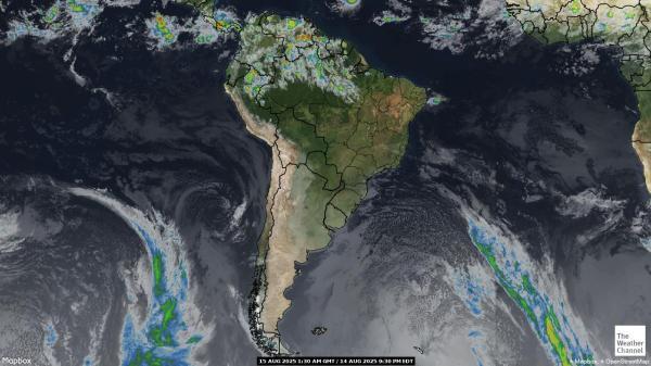 Chile Wetter Wolke Karte 