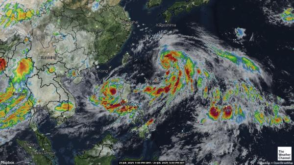 China Meteo nuvola mappa 