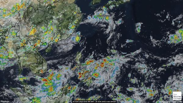 China Weer wolk kaart 